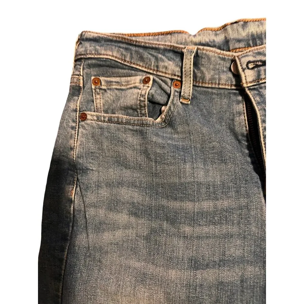 Levi’s 514 Men’s Jeans W30 L32 Straight Leg Blue Denim Faded Distressed